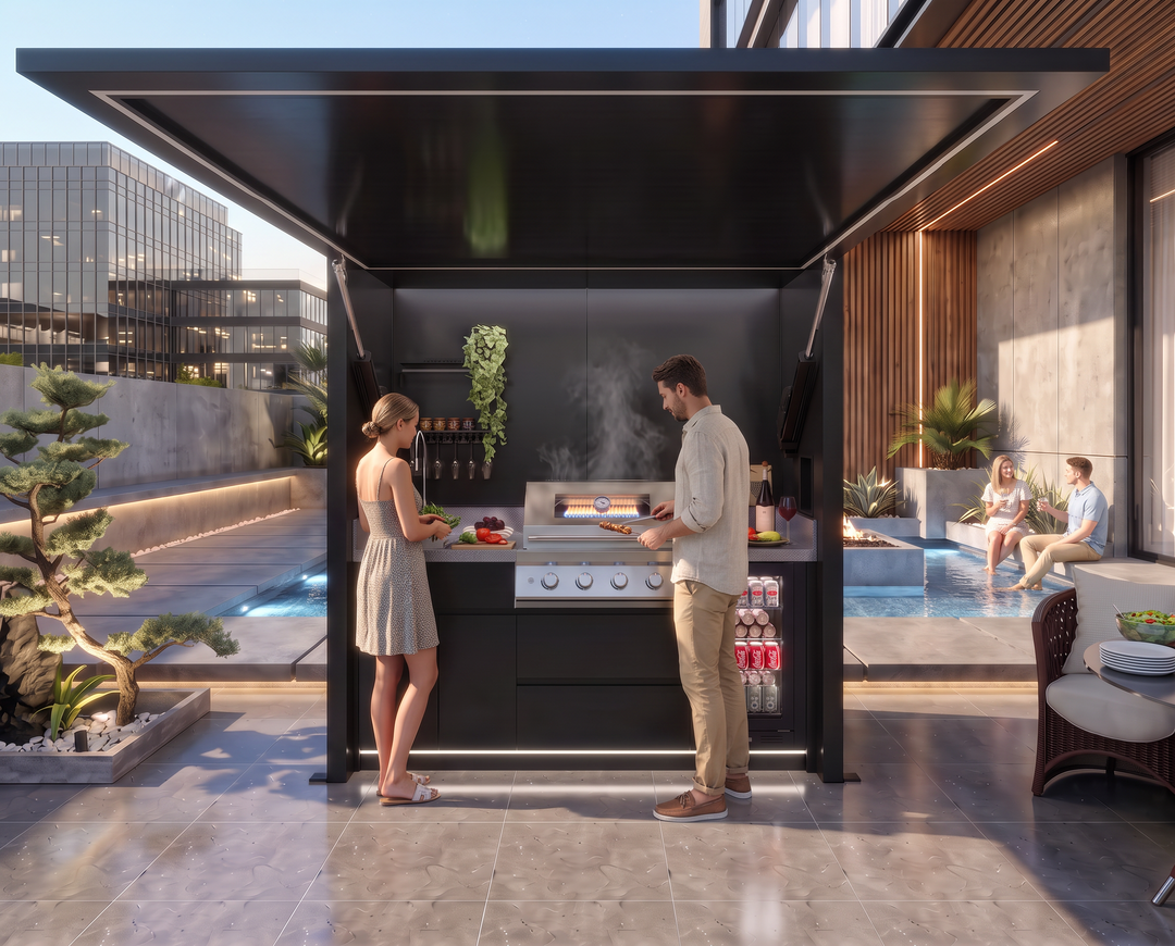 Compact BBQ Grill Pod